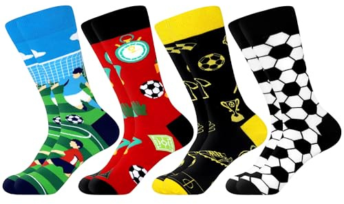 WeciBor Herren Socken aus gekämmter Baumwolle lustigen Motiven | 80 % Baumwolle Mehrfachpack, lustige Socken für den Alltag, originelles Geschenk, vielseitig einsetzbar, Weihnachtsdekoration