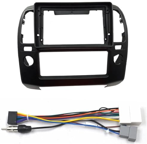 Juego De Panel Radio Fascias De Radio Coche 9 Pulgadas para Nissan para Navara D40 2006-12 Principal Estéreo MP5 GPS Reproductor Vídeo 2 DIN Panel Marco Tablero