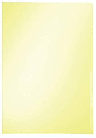 Leitz 4100-00-15 Sichthülle Premium, A4, PVC, dokumentenecht, gelb