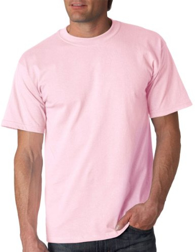 Gildan Mens Ultra Cotton Short Sleeve T-Shirt (L) (Light Pink)