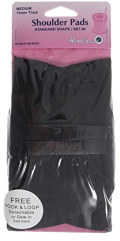 Shoulder Pads Set-In Medium Black