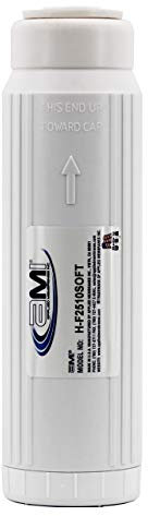 Cartuccia filtro addolcente per acqua | 10 pollici standard universale | filtro a scambio ionico ammorbidisce l'acqua | ideale per espresso e lavatrice (1, 10 standard)