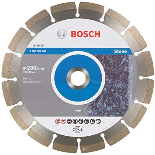 Bosch Professional 10x Diamanttrennscheibe Standard for Stone (für Stein, Granit, Beton, Ø 230 x 22,23 x 2,3 x 10 mm, Zubehör für Winkelschleifer)