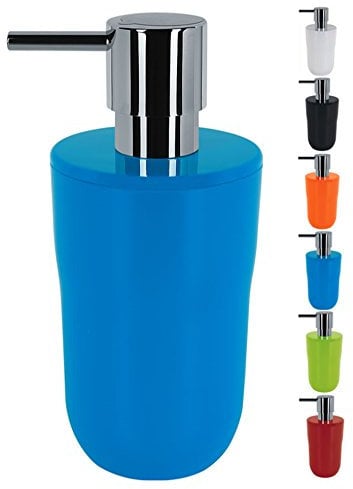 Spirella Seifenspender Cocco Flüssigseifen-Spender, Fassungsvermögen 7,5 x 7,5 x 16,5 cm - 300ml - Blau
