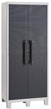 MEC345 Schrank für Besen, Anthrazit, 65 x 38 x 178 cm