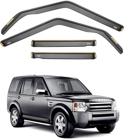 Ispeed Wind Deflectors For Land Rover Discovery 3 L319 2004-2009 5 Door SUV 4pc Set - Keep Your Car Ventilated in Rain - Reduce Wind Turbulence - Tinted In-Channel Type