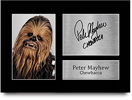 HWC Trading Peter Mayhew A4 Ungerahmt Signiert Gedruckt Autogramme Bild Druck-Fotoanzeige Geschenk Für Star Wars Chewbacca Filmfans