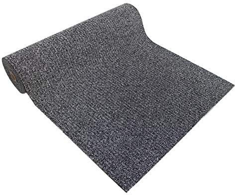 Kettelservice-Metzker Outdoor Sicherheitsmatte I Rutschfester Läufer für den Außenbereich - Salz-Pfeffer 120x130cm witterungsbeständig