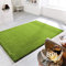 BPIL Shaggy Rugs Soft plain Thick Pile Large Small Antiskid Area Rug Green Color Size (60x110cm)