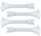 Sourcing Map 4 Pack Door Stop Wall, Rust Resistant, Noise Cancellation, 3 Spring Door Stoppers, Protect Doors White