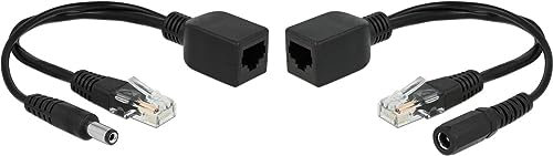 66024 - Passives PoE Adapter Set RJ45 DC 5,5 x 2,5 mm