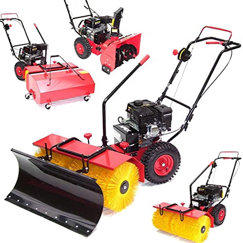 55736 Elektro Start 3in1 Kehrmaschine 800mm 80cm + Schneeschild + Auffangbox