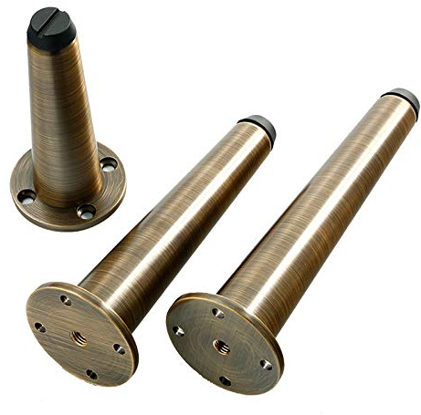 Jolan Tischfüße Aus Metall,Kupferne Badezimmerbeine,Verstellbare Möbelfüße,Konisches Design,Nicht Oxidierend,Strapazierfähige Sofabeine,Stabil Und Sicher,Verschiedene Größen,Bronze,306mm
