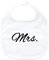 Huuraa Baby Lätzchen Mrs. Schriftzug Geschenk White Bio Baumwolle Mrs. Präsent