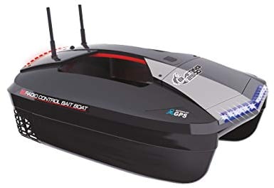 Amewi 26104 Baiting 2500G V2 GPS Futterboot 2,4GHz RTR inkl. Fernsteuerung, Akku, Ladegerät, Tragetasche, Schwarz-grau