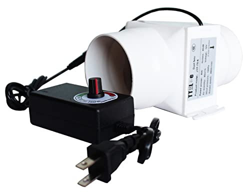 6W 12V Duct Vent Fan With Speed Controller 47CFM Pet Indoor Vent Exhaust Blower 75mm Mini Inline Exhaust Fan For Bathroom