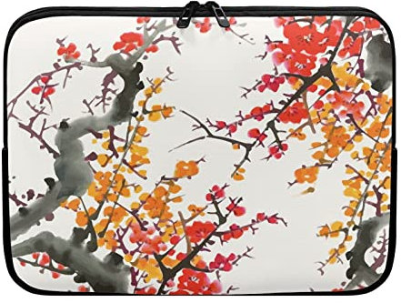 Dajingkj Housse de protection pour ordinateur portable 17'' pour homme et femme en néoprène étanche pour ordinateur portable MacBook Mac Air Pro Retina Design floral