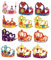 NUOBESTY 12st Kronenhut Selber Machen Geburtstagskrone Kinderhüte Prinzessin Bastelset Prinzessin Tiara-kit Partykostüm Für Kinder Kindergeburtstag Multifunktion Weberei Strasssteine Baby