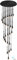 138 '' / 350 cm Vestíbulo Entrada Candelabros de cristal Gran sala de estar 26 luces Lámparas colgantes de escalera negra Techo alto Colgante Columna de cristal Araña Ático Regulable 2700-6000K
