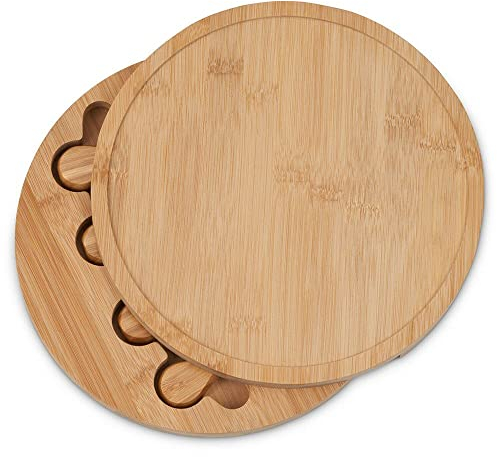 Käse-Schneidebrett-Set, rund, Holz, Küchenmatte, Gemüse, Obst, Fleisch, Brot, Pizza, Steakplatte, dicke Hackblöcke einfach