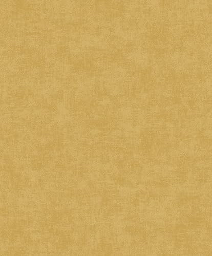 Vliestapete Putz Optik Struktur Einfarbig Beton Vintage Gelb A53708