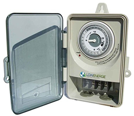 Heavy Duty Timer Switch 30A 6500w IP55 water resistant (Mechanical)