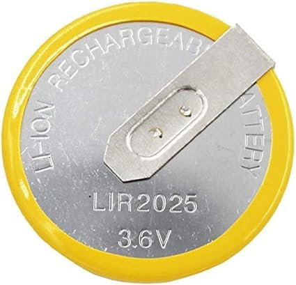BenjiPower - 1 Pile Bouton LIR2025 (remplace VL2020) 3,6 V pour clé de Voiture.