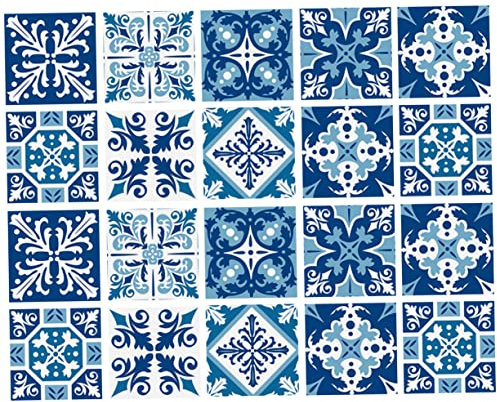 Gadpiparty 20pièces Autocollants Carrelage Décoratifs Pour Cuisine Et Salle De Bain Autocollants Pvc Imperméables Et Anti-huile Décoration Murale Diy