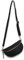 ADEL Bauchtasche Damen Echtleder Sandy Handgemachte Umhängetasche Crossbody Bag mit Stilvollem Verstellbarem Ledergurt 2 Fächer Stylische Schultertasche Made in Italy Tasche (Schwarz)