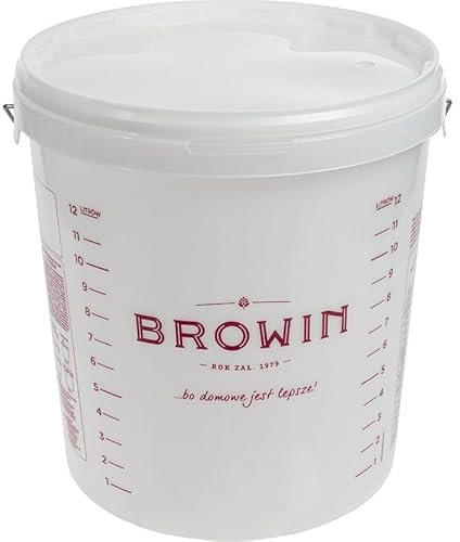 DIAH DO IT AT HOME Fermentation Bucket 15 L Fermentation Container with Bung and Airlock for Wine Fermentation and Beer Brewing (Without TAP)