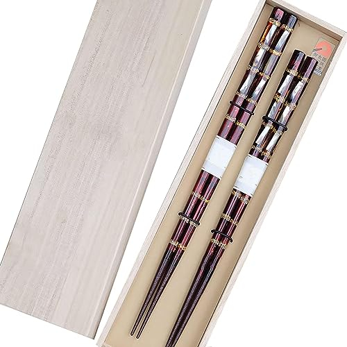 Bacchette, Bacchette bacchette usa e getta con spada laser Bacchette fatte a mano con lamina d'oro intarsiata, bacchette antiscivolo Confezione regalo ( Color : A )