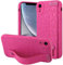 OOK Compatible with iPhone XR Leopard Case with Wrist Strap, Hot Pink Leopard TPU Shockproof Protection Slim Cover with Camera Protection for Women Girls, for 6.1 inch