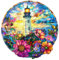 Holzpuzzles für Erwachsene und Kinder, 300 Teile Holzpuzzle Erwachsene, Kreisförmige Einzigartige Puzzle, Wooden Puzzle Stained Glass Lighthouse, Holz Puzzle Mit Geschenkbox Aus Holz