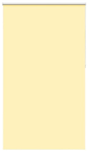 vidaXL Rolgordijn verduisterend 140x210 cm stofbreedte 136,6 cm geel