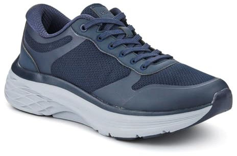 Comfortable Lace-Up Trainers - Navy Size 10