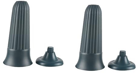 TOBBOMEY 2pièces Vase De Cimetière Plastique Cache-Pot Vert avec Piquet Résistant Et Stable pour Fleurs Artificielles Et Fraîches Décoration Cimetiere Et Jardin