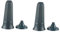 TOBBOMEY 2 Pièces Vase Funéraire Plastique pour Fleurs Support de Cimetière Aux Intempéries Décoration Extérieure Durable pour