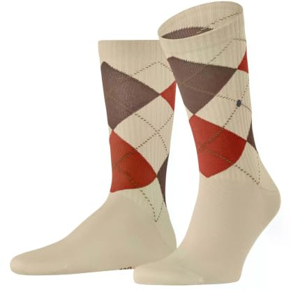 Burlington Herren Socken Rib Court M So Baumwolle einfarbig 1 Paar, Beige Cream 4011, 40-46