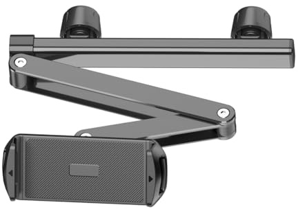 Flaroey Car Headrest Tablet Holder Stand for 6-12.9inch Phone/Tablet Rotating Telescopic Tablet Bracket for Car Style:B