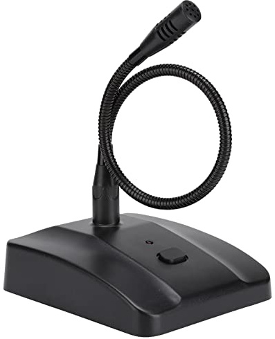 Tnfeeon Schwanenhalsmikrofon, Kabelgebundenes Kapazitives Desktop-Mikrofon mit Herzförmiger Richtcharakteristik, 16-Fuß-Kabel für Konferenzbesprechungen und Sprachaufzeichnung