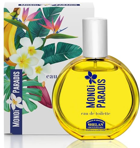 Helan Monoi Paradis – Eau de Toilette für Damen, fruchtig-blumig und exotisch mit Banane, Monoi, Jasmin und Tonkabohne, frisch und einhüllend – 50 ml