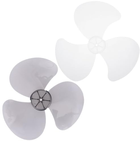 BESTOMZ Ersatzflügel 28cm aus Kunststoff 2 Stück Installieren und Leicht zu Reinigen Zubehör für Lüfterflügel für Standventilator und Tischventilator