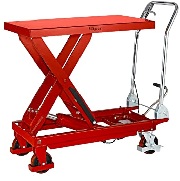 SCHÄFER SHOP Scherenhubtisch Scherenhubwagen manuell (Tragkraft 500 kg)