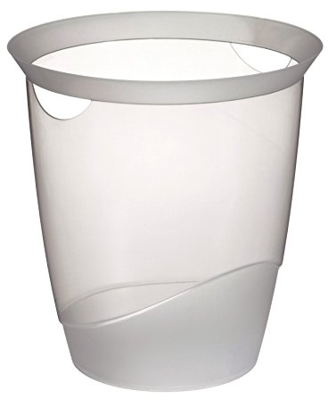 Durable Papierkorb Trend, mit Tragegriffen, 16 l, transparent, 1701710400