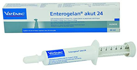 Virbac Enterogelan akut | 24 g | Diät-Ergänungsfuttermittel für Hunde und Katzen | Bei akuten akuter Resorptionsstörungen des Darms und nach akutem Durchfall