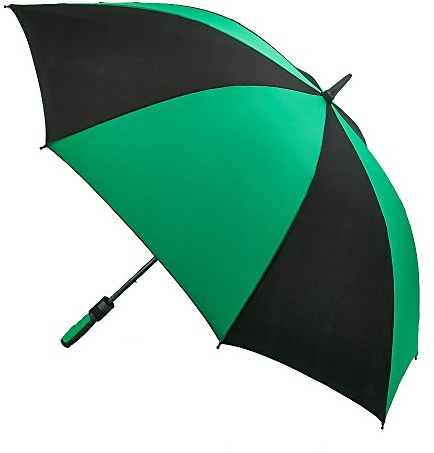 Fulton Cyclone Performance Golf Umbrella, Black/Green, Supersize Canopy