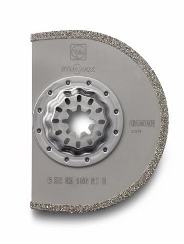 FEIN Lama diamantata Ø 75 mm, Attacco SL, Conf. 5 pz., Lama segmentata con larghezza di taglio ca. 2,2 mm, Lama ideale per il distacco di fughe in marmo, resina epossidica, cemento, Eccellente durata