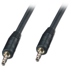 Lindy 35450 - Audiokabel mit 3,5mm Stereo-Klinkenstecker, 0,25m