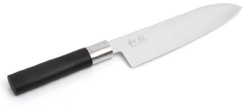 COUTEAUX JAPONAIS KAI Couteau santoku 'wasabi black' - 6716S