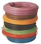 Câble rigide HO7VU - 1x2.5 mm² - bobinot 100 m - rouge